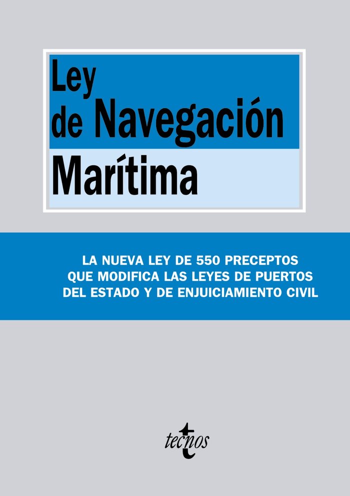 Ley de la Navegación Marítima, de Editorial Tecnos | portada del libro