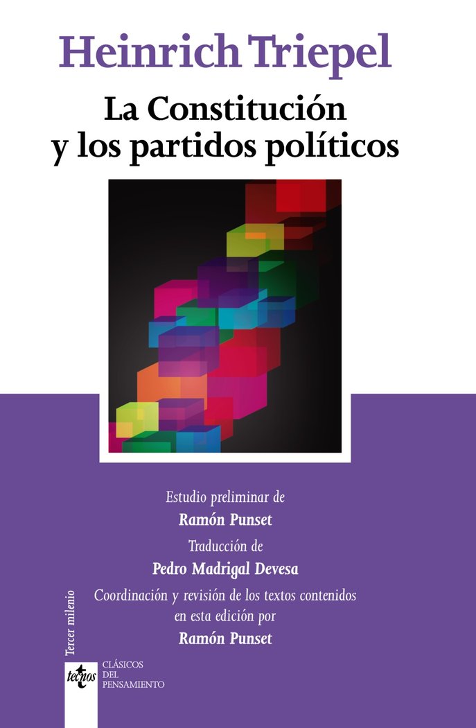 La Constitución y los partidos políticos, de Triepel, Heinrich | portada del libro