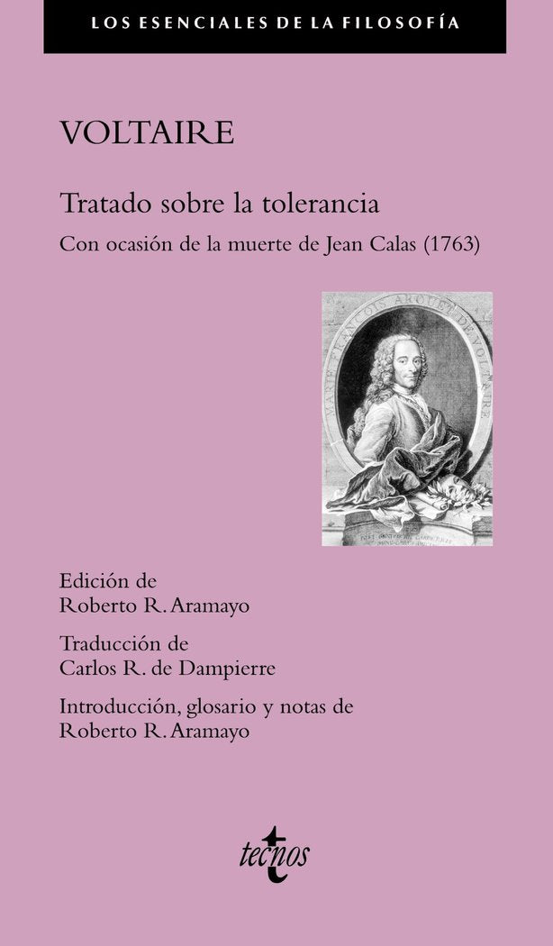 Tratado sobre la tolerancia, de Voltaire | portada del libro