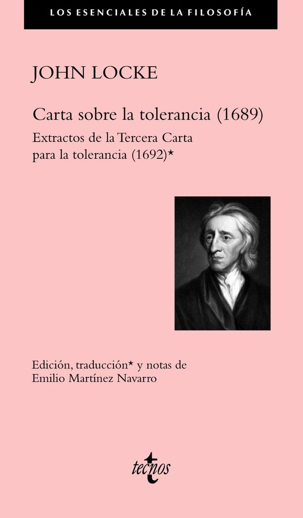 Carta sobre la tolerancia (1689), de Locke, John | portada del libro