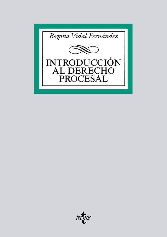 Introducción al Derecho procesal, de Vidal Fernández, Begoña | portada del libro