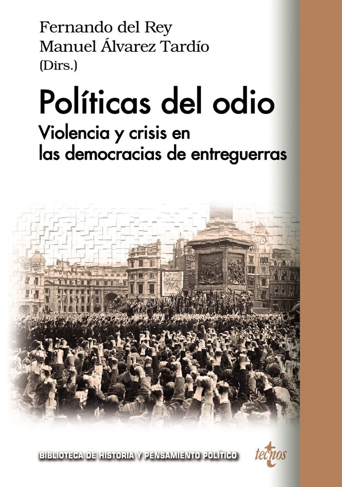 Políticas del odio, de Rey, Fernando del | portada del libro