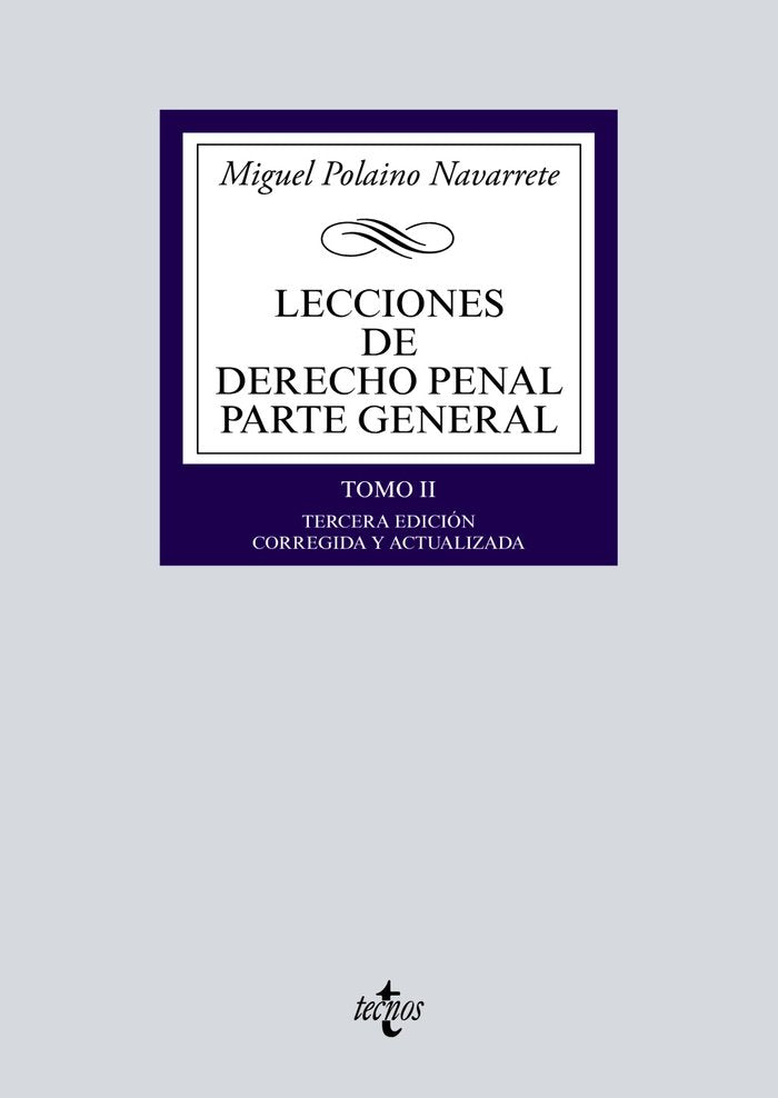 Lecciones de Derecho Penal Parte general, de Polaino Navarrete, Miguel | portada del libro