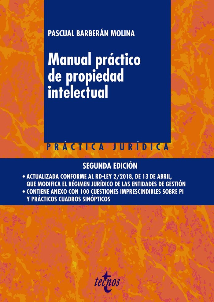 Manual práctico de propiedad intelectual, de Barberán Molina, Pascual | portada del libro