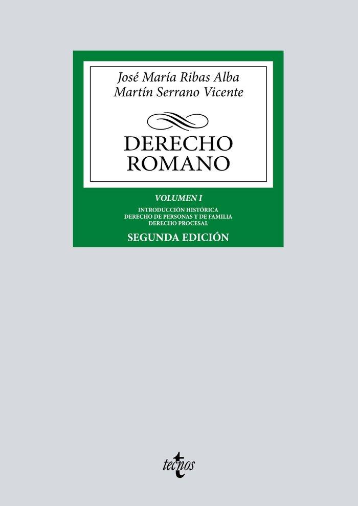 018 DERECHO ROMANO I, de AA.VV. | portada del libro