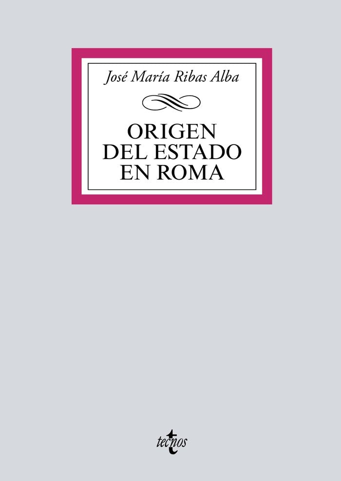 Origen del Estado en Roma, de Ribas Alba, José María | portada del libro