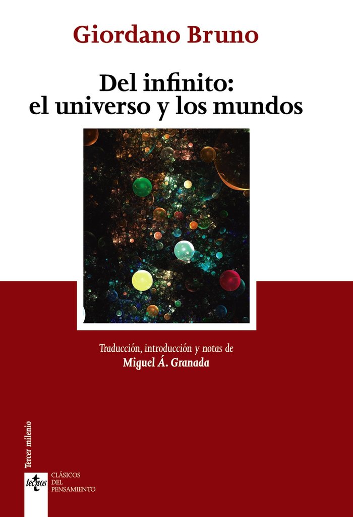 Del Infinito: el universo y los mundos, de Bruno, Giordano | portada del libro
