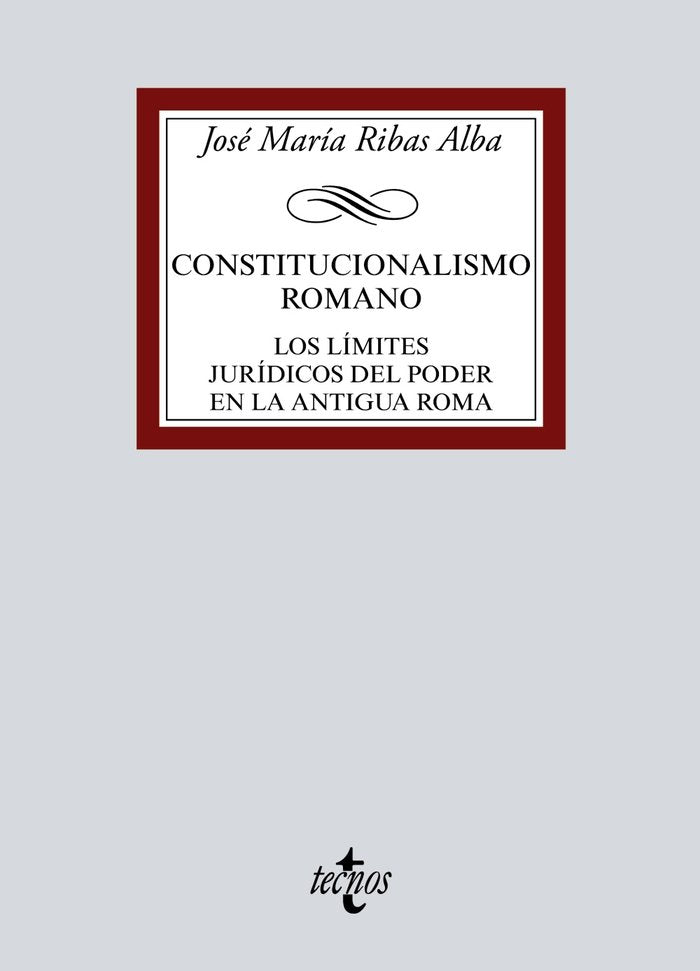 Constitucionalismo romano, de Ribas Alba, José María | portada del libro