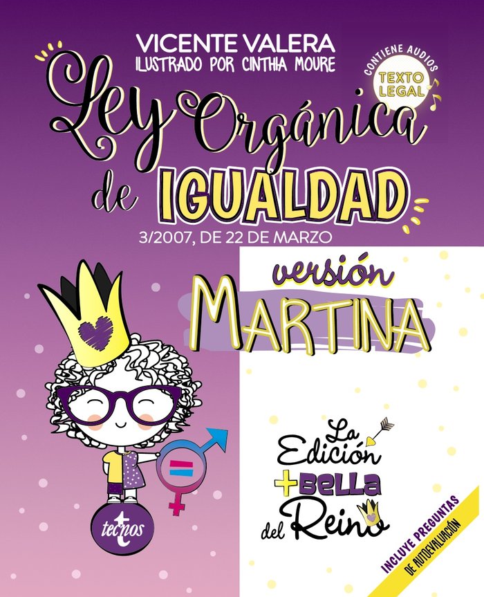 Ley Orgánica de Igualdad. Versión Martina, de Valera | portada del libro