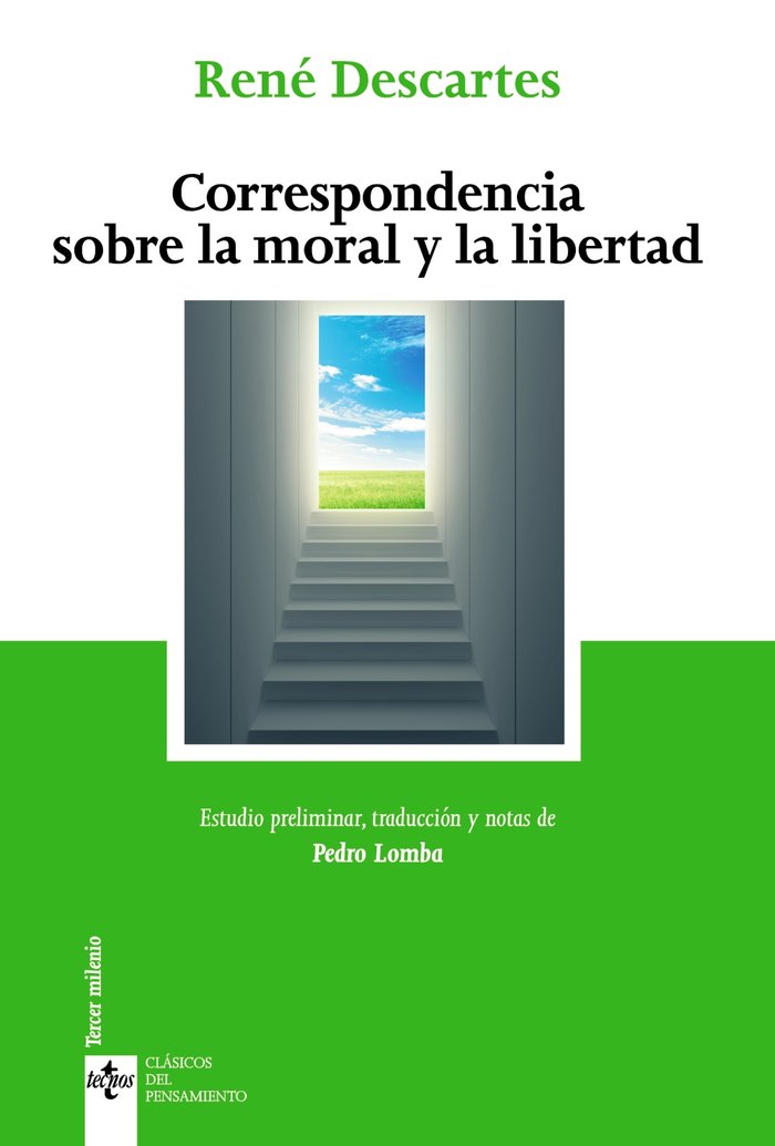 Correspondencia sobre la moral y la libertad, de Descartes, René | portada del libro