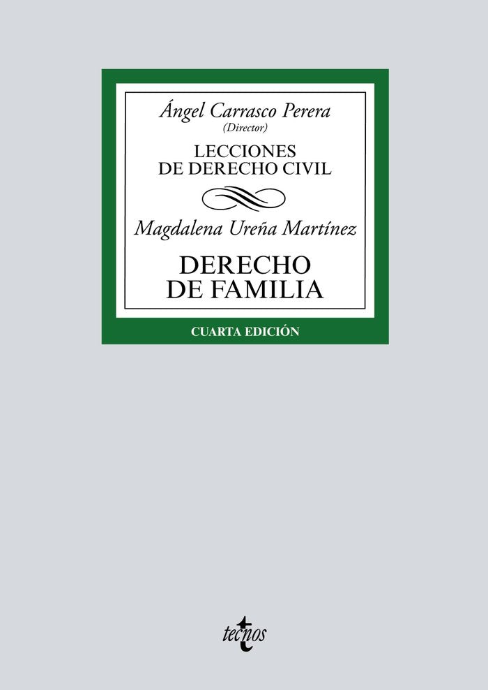 Derecho de Familia, de Ureña Martínez, Magdalena | portada del libro