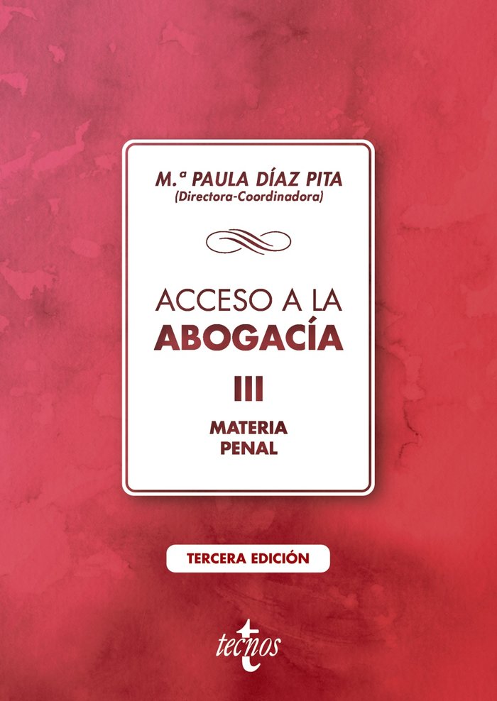 ACCESO A LA ABOGACIA, de DIAZ PITA, Mª PAULA | portada del libro