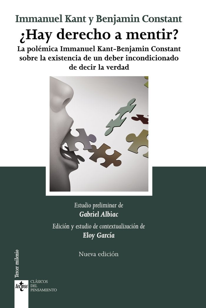 ¿HAY DERECHO A MENTIR?, de KANT, IMMANUEL | portada del libro