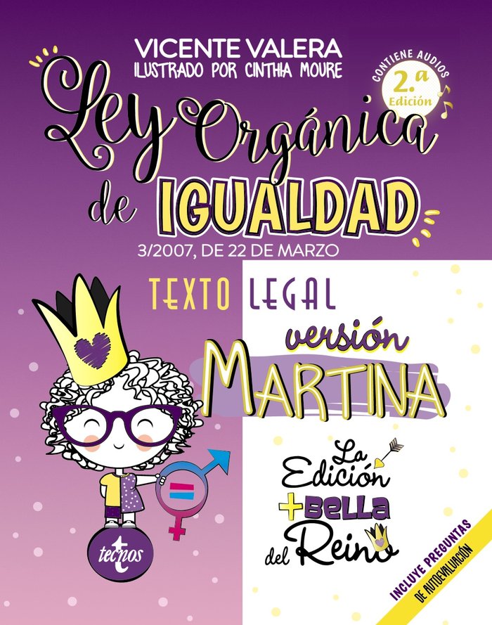 LEY ORGANICA DE IGUALDAD. VERSION MARTINA, de VALERA, VICENTE | portada del libro