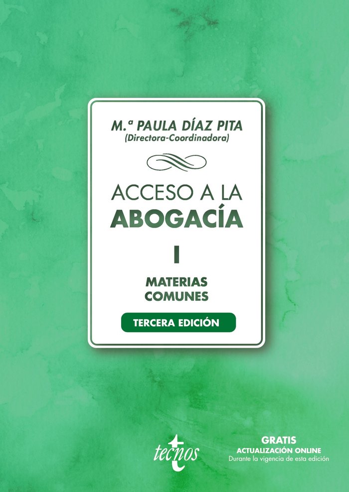ACCESO A LA ABOGACIA, de DIAZ PITA, Mª PAULA | portada del libro
