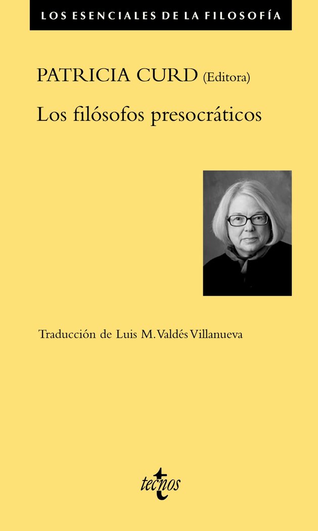 LOS FILOSOFOS PRESOCRATICOS, de CURD, PATRICIA | portada del libro