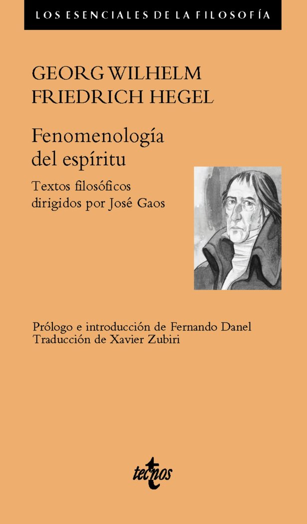 FENOMENOLOGIA DEL ESPIRITU, de HEGEL, GEORG WILHELM FRIEDRICH | portada del libro
