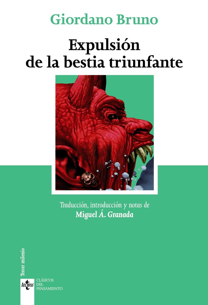 LA EXPULSION DE LA BESTIA TRIUNFANTE, de BRUNO, GIORDANO | portada del libro