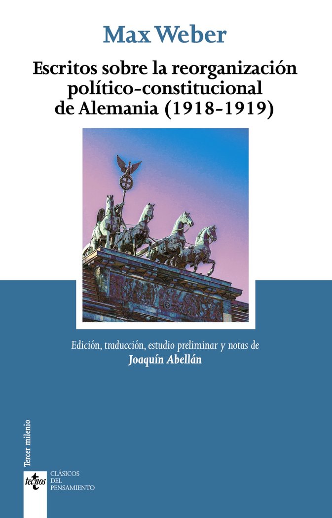 ESCRITOS POLITICO CONSTITUCIONALES, de WEBER, MAX | portada del libro