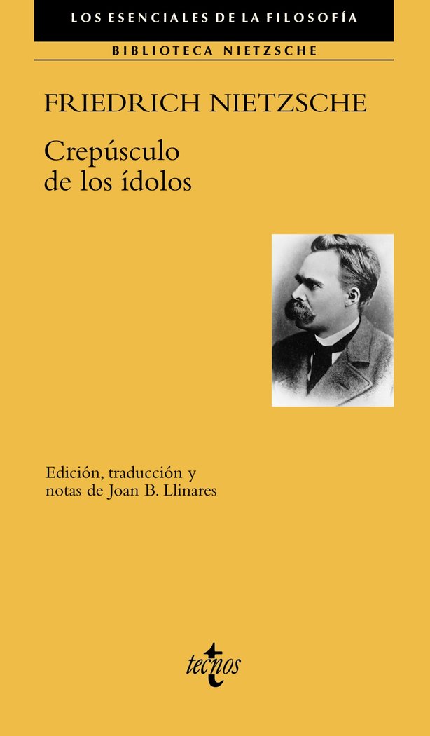CREPUSCULO DE LOS IDOLOS, de NIETZSCHE, FRIEDRICH | portada del libro