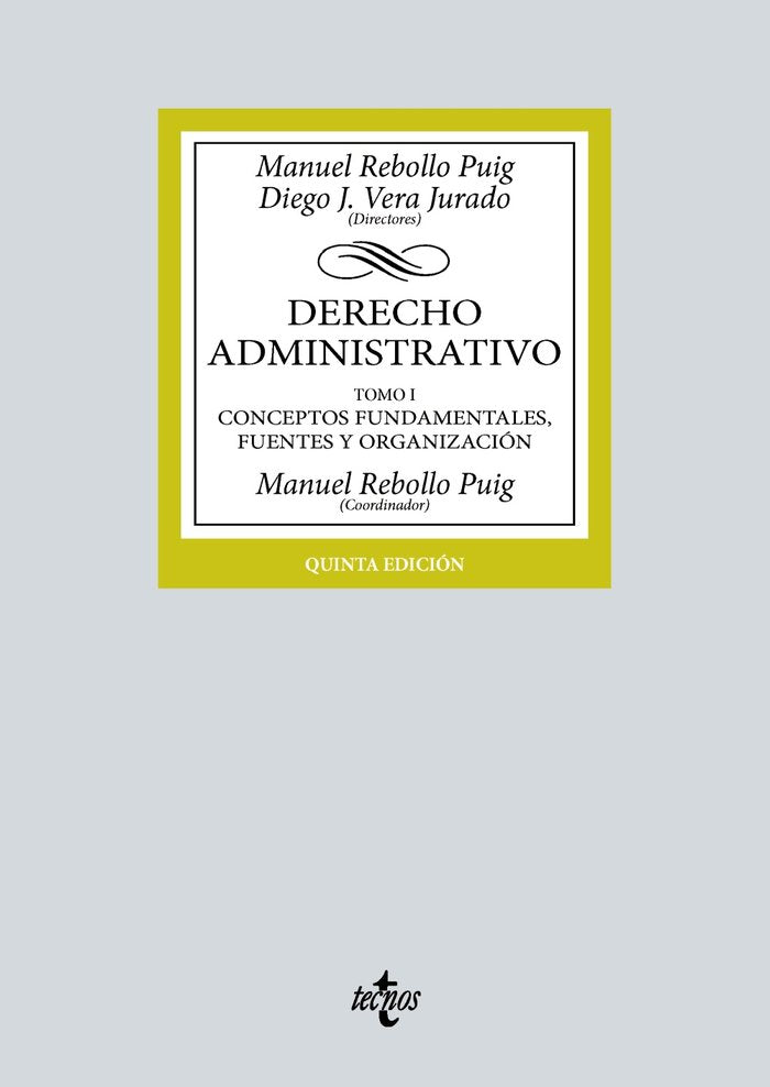 DERECHO ADMINISTRATIVO, de REBOLLO PUIG, MANUEL | portada del libro