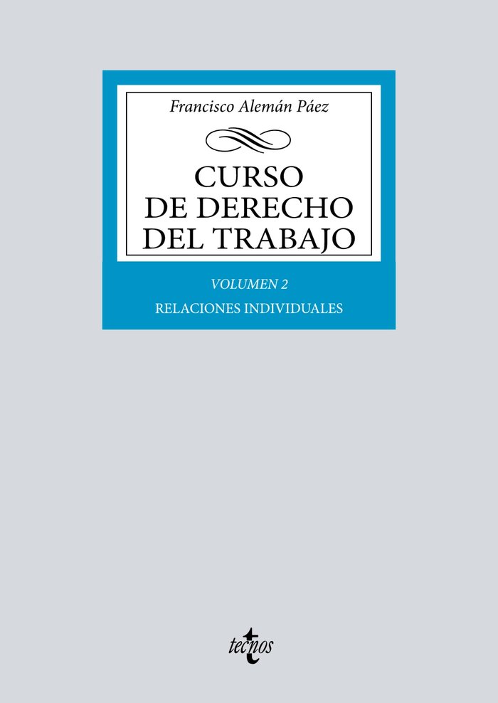 Curso de Derecho del Trabajo, de ALEMAN PAEZ, FRANCISCO | portada del libro