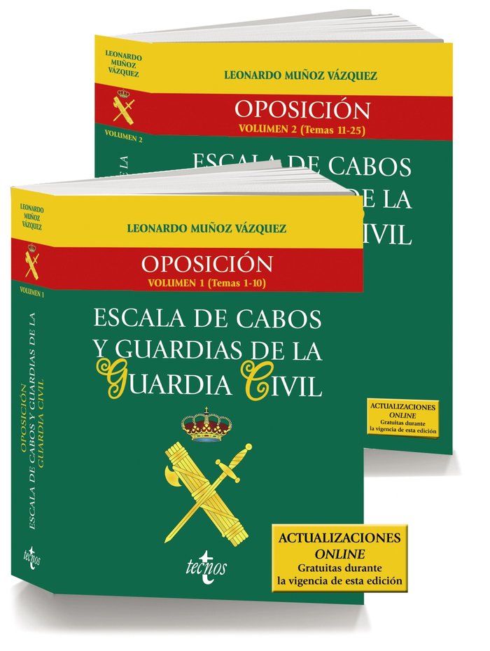 PACK OPOSICION ESCALA DE CABOS Y GUARDIAS DE LA GUARDIA CIVI, de MUÑOZ VAZQUEZ, LEONARDO | portada del libro
