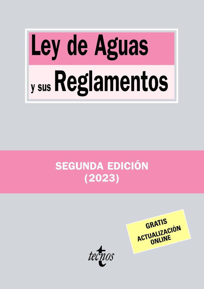 Ley de Aguas y sus Reglamentos, de EDITORIAL TECNOS | portada del libro