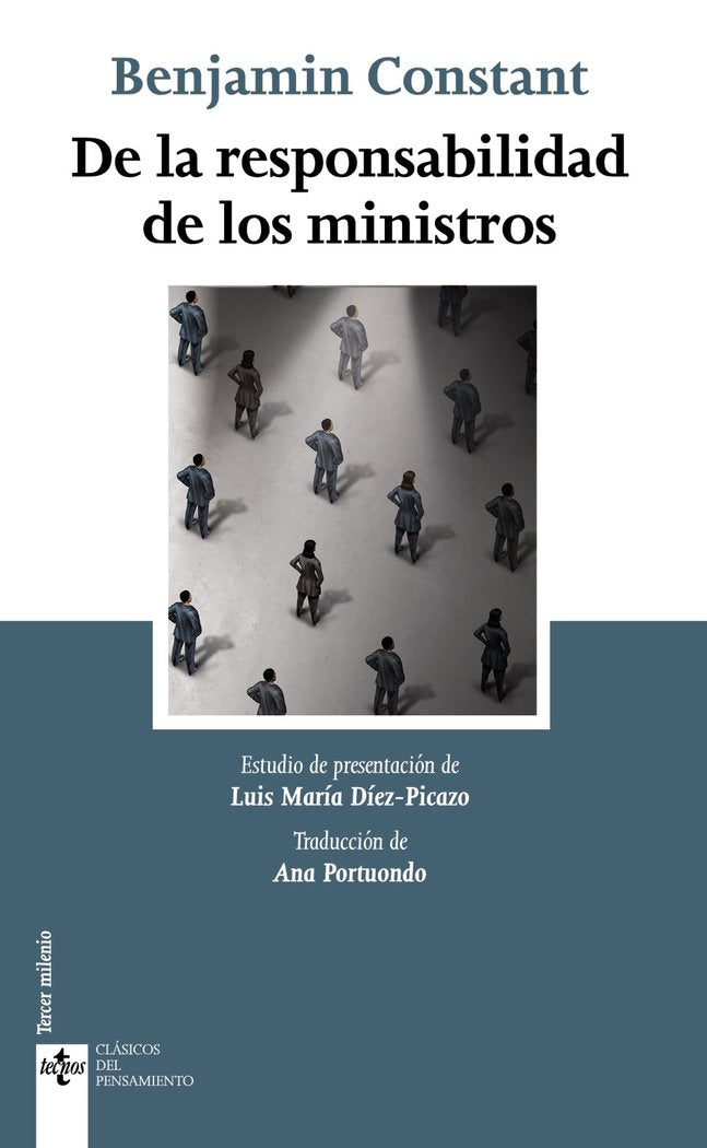 DE LA RESPONSABILIDAD DE LOS MINISTROS, de CONSTANT, BENJAMIN | portada del libro