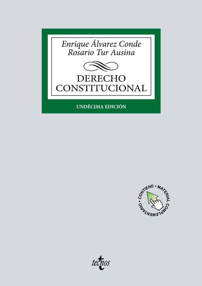 Derecho Constitucional, de ALVAREZ CONDE,ENRIQUE Y TUR AUSINA,ROSAR | portada del libro