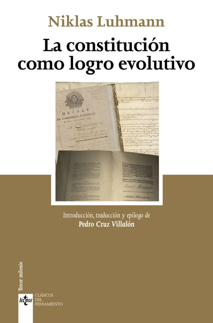 LA CONSTITUCION COMO LOGRO EVOLUTIVO, de LUHMANN, NIKLAS | portada del libro