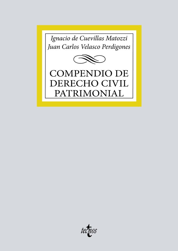 Compendio de Derecho Civil patrimonial, de CUEVILLAS MATOZZI, IGNACIO | portada del libro