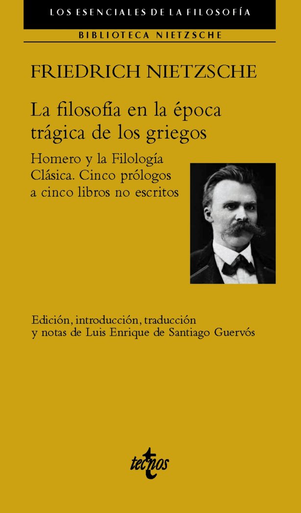 LA FILOSOFIA EN LA EPOCA TRAGICA DE LOS GRIEGOS, de NIETZSCHE, FRIEDRICH | portada del libro