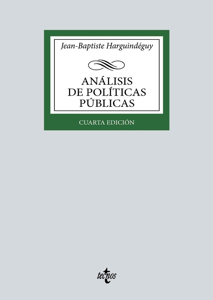 ANALISIS DE POLITICAS PUBLICAS, de HARGUINDEGUY, JEAN-BAPTISTE | portada del libro