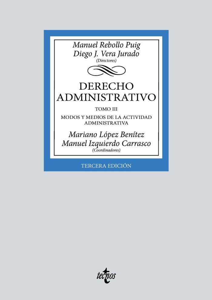 Derecho Administrativo, de REBOLLO PUIG, MANUEL | portada del libro