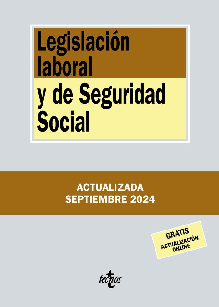 LEGISLACION LABORAL Y DE SEGURIDAD SOCIAL 26ªED, de EDITORIAL TECNOS | portada del libro