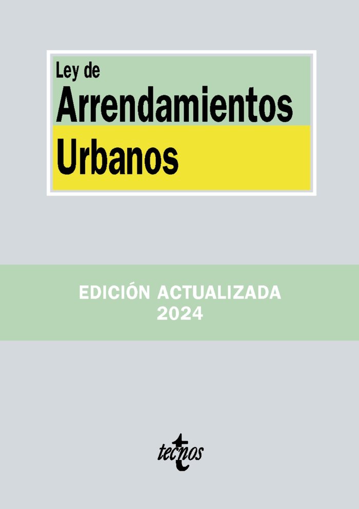 Ley de Arrendamientos Urbanos, de EDITORIAL TECNOS | portada del libro