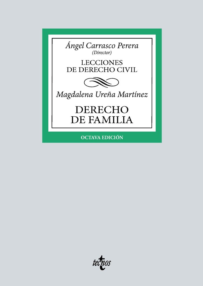 Derecho de Familia, de UREÑA MARTINEZ, MAGDALENA | portada del libro