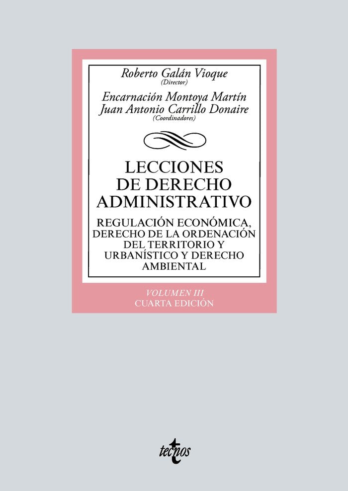 LECCIONES DE DERECHO ADMINISTRATIVO, de GALAN VIOQUE, ROBERTO | portada del libro