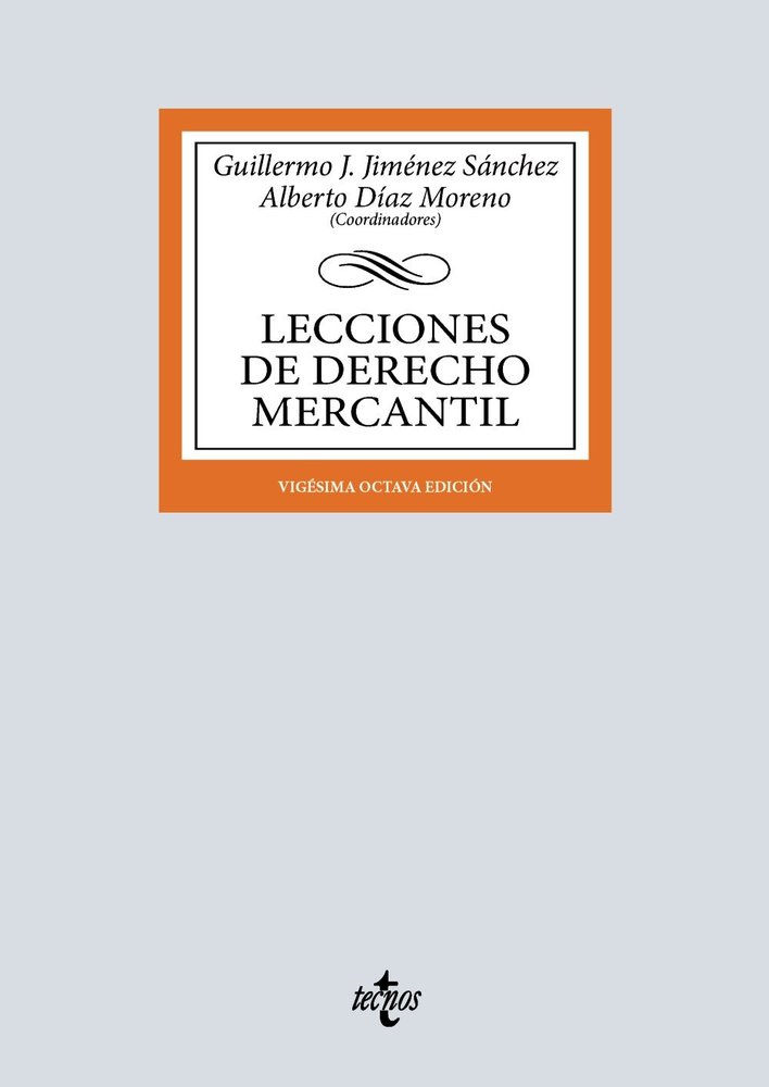 LECCIONES DE DERECHO MERCANTIL, de JIMENEZ SANCHEZ, GUILLERMO J. | portada del libro