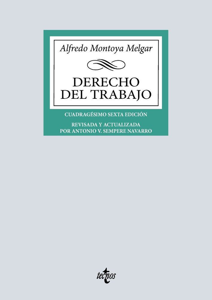 DERECHO DEL TRABAJO, de MONTOYA MELGAR, ALFREDO | portada del libro