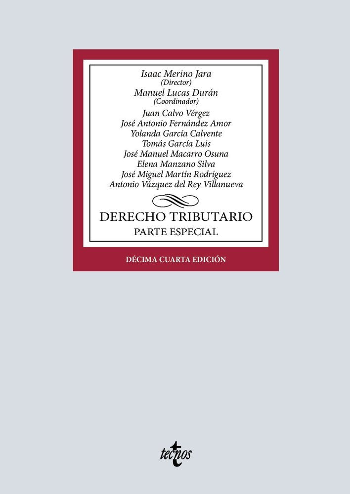 DERECHO TRIBUTARIO, de MERINO JARA, ISAAC | portada del libro