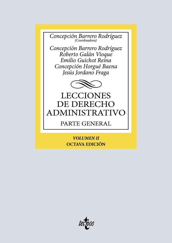 LECCIONES DE DERECHO ADMINISTRATIVO, de BARRERO RODRIGUEZ, CONCEPCION | portada del libro