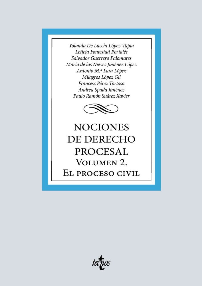 NOCIONES DE DERECHO PROCESAL, de LUCCHI LOPEZ-TAPIA, YOLANDA DE | portada del libro