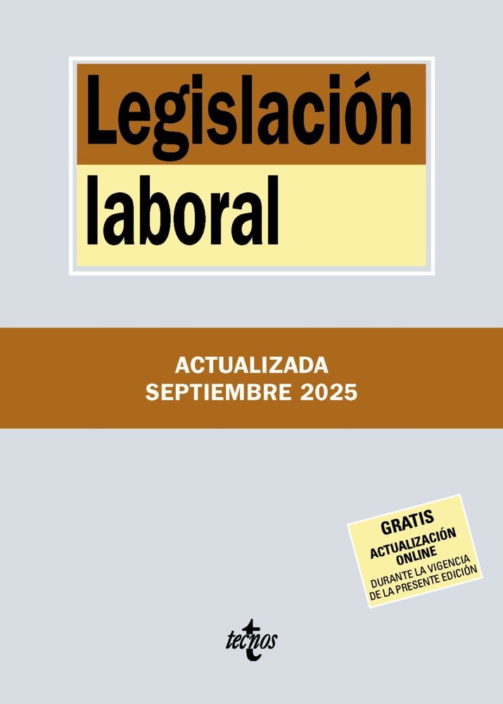 LEGISLACION LABORAL, de EDITORIAL TECNOS | portada del libro