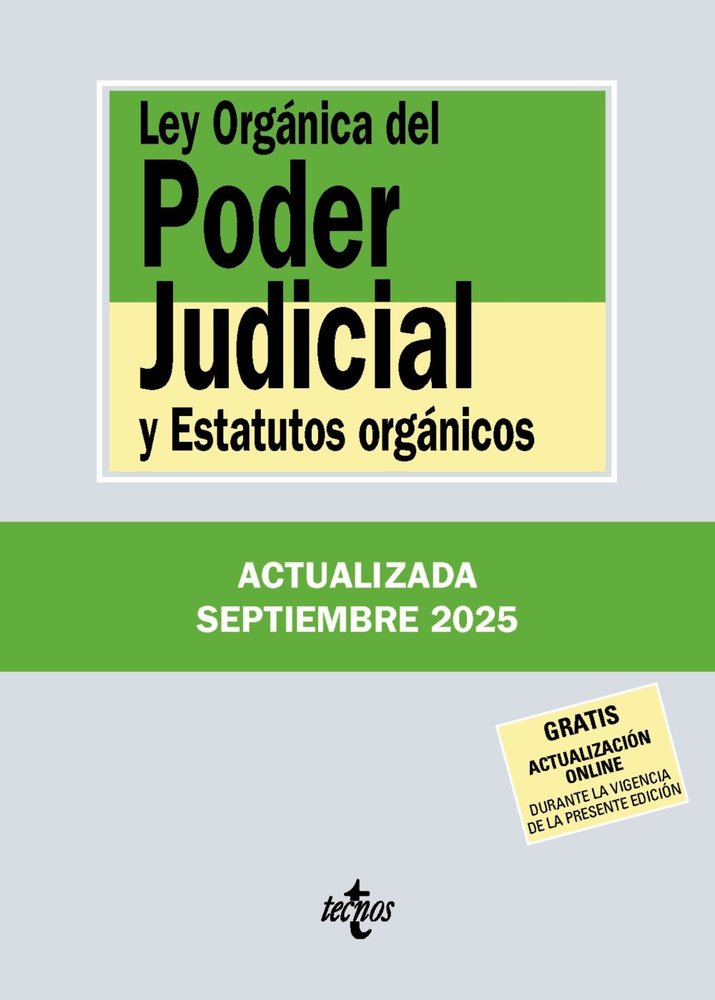 LEY ORGANICA DEL PODER JUDICIAL, de EDITORIAL TECNOS | portada del libro