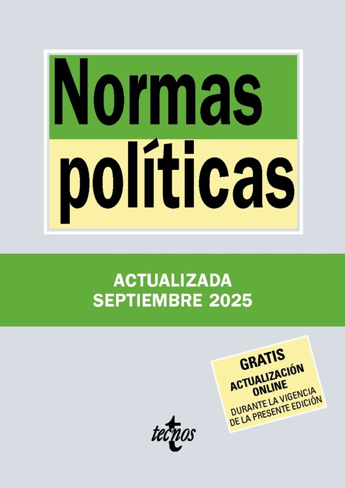NORMAS POLITICAS, de EDITORIAL TECNOS | portada del libro