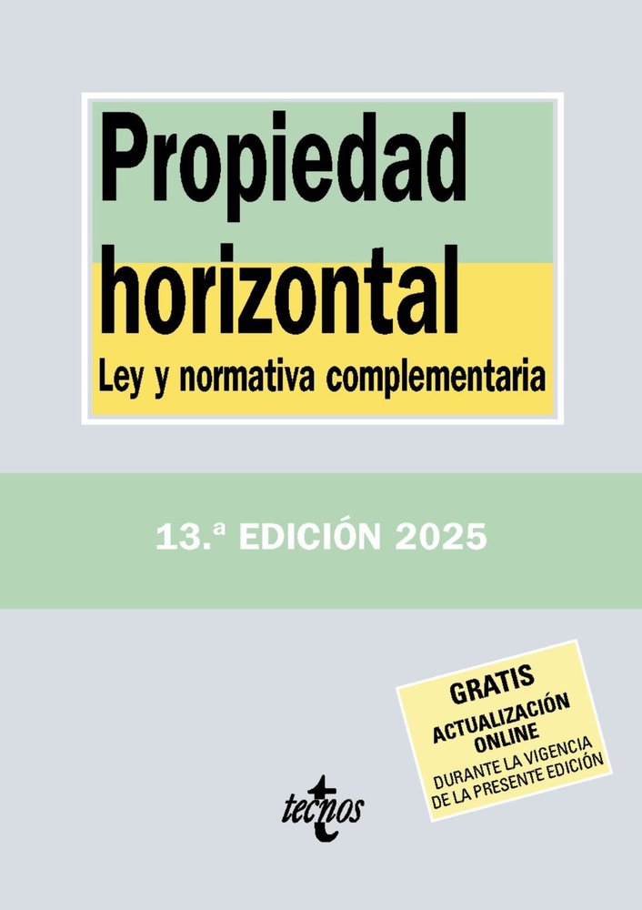 PROPIEDAD HORIZONTAL, de EDITORIAL TECNOS | portada del libro