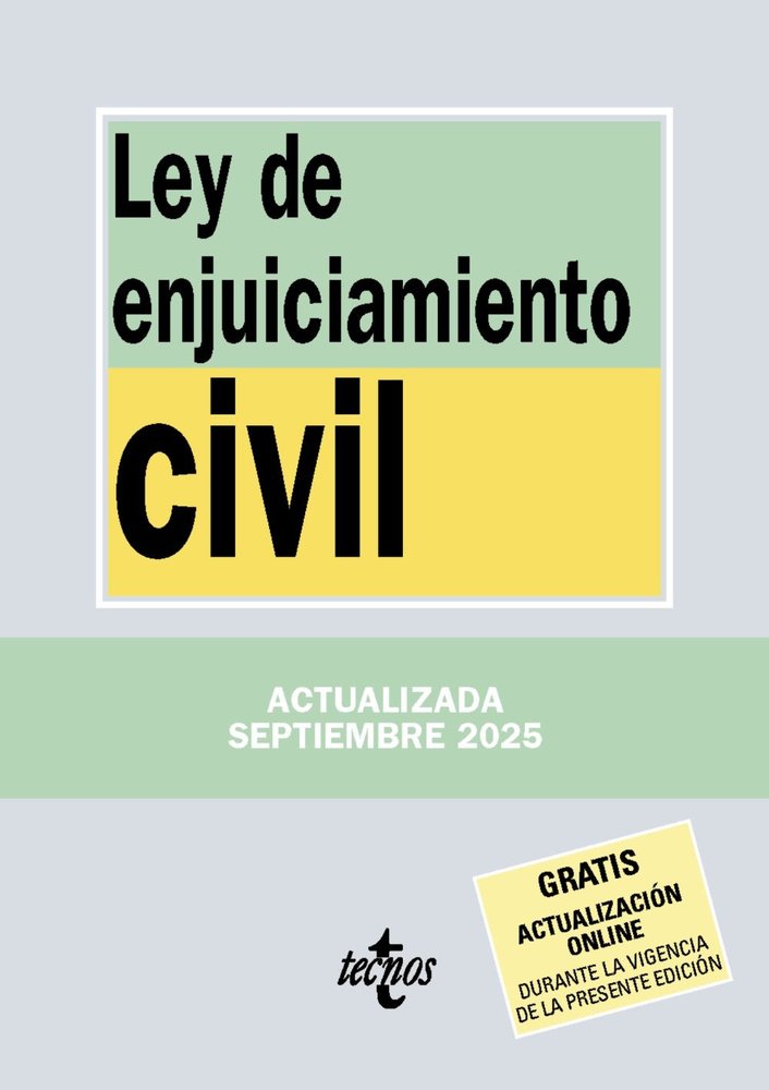 LEY DE ENJUICIAMIENTO CIVIL, de EDITORIAL TECNOS | portada del libro