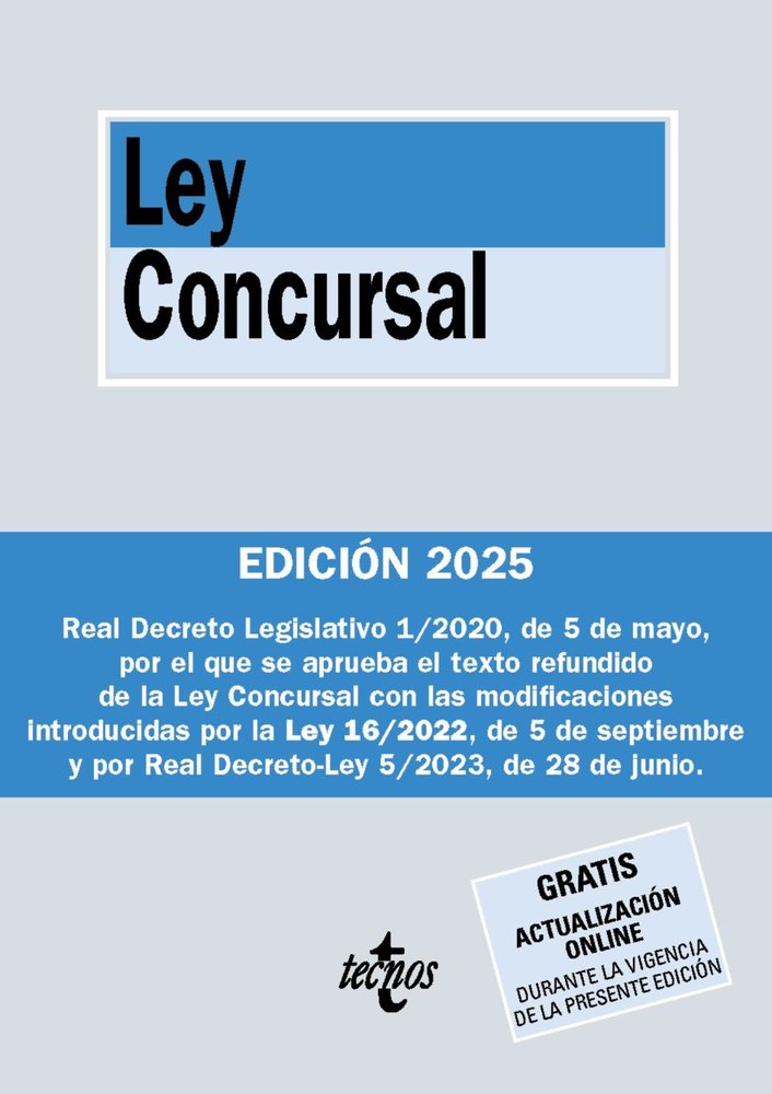LEY CONCURSAL, de EDITORIAL TECNOS | portada del libro